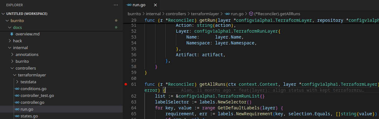 Vscode breakpoint